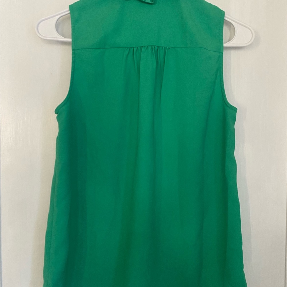 J.Crew Factory Green Sleeveless Top/Blouse - Size XXS.  NWT. - Picture 5 of 5